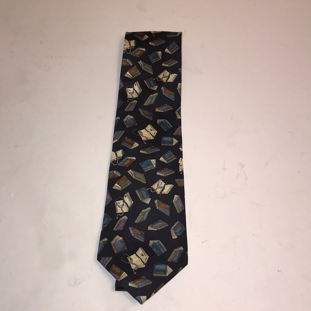 Medical Library Tired By Alynn Neckwear